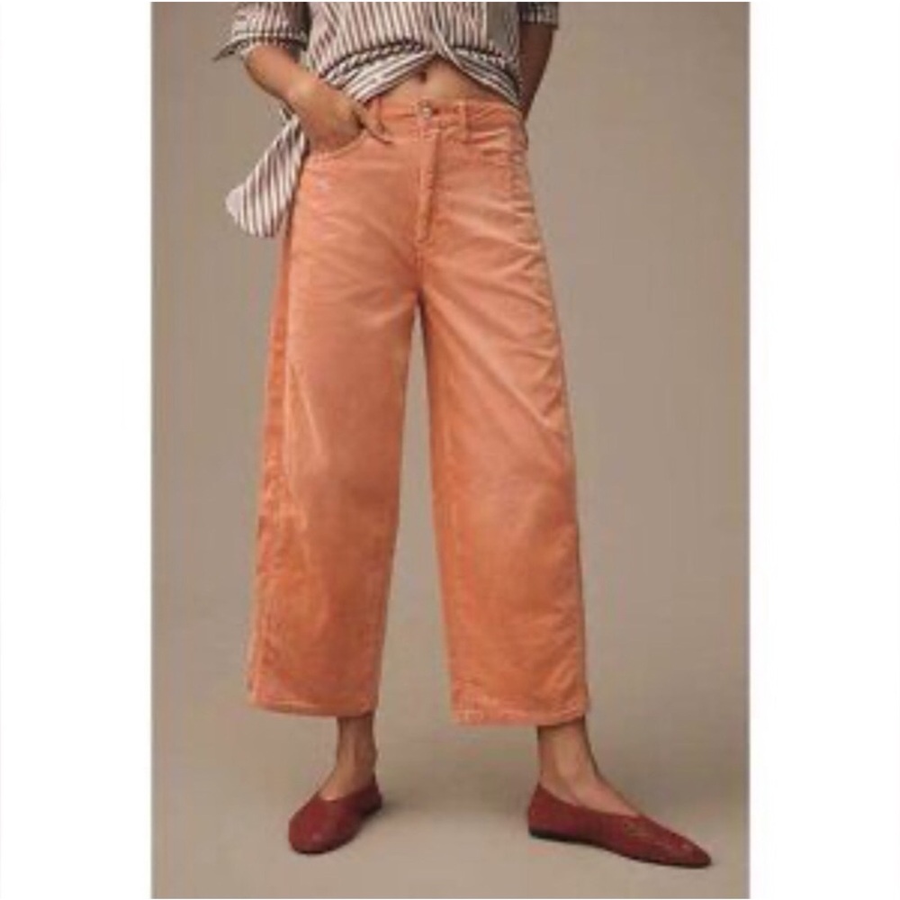 Anthropologie 🍑 Pilcro Corduroy Barrel Pants Size 24p petite in ✨NEW✨ Condition - Picture 9 of 12